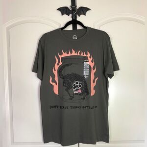 Hot Topic Graphic Shirt, Gray Soft Stretchy NWT size M